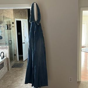 Brand new with tags never worn blue Jean material